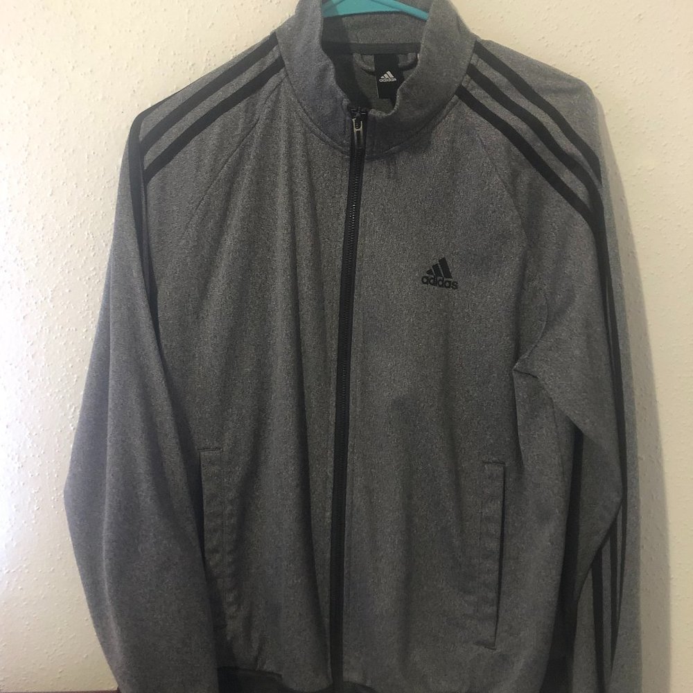 Adidas Men's Small 3-Stripes Tricot Track Jacket